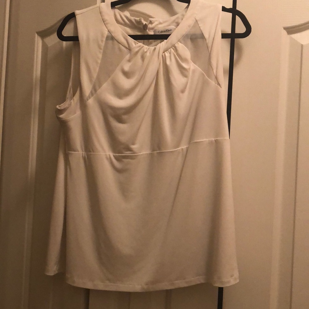 White Calvin Klein Blouse